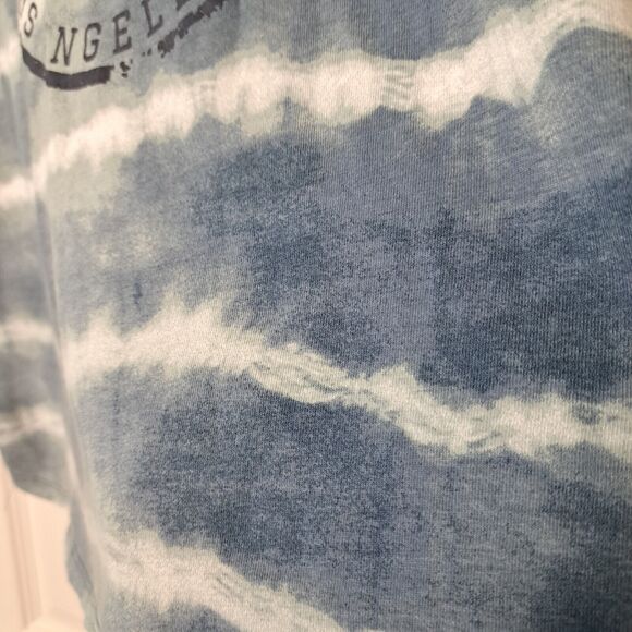 Lucky Brand Women's Blue Tie Dye Logo Racerback Tank Top Size XL - Picture 6 of 8